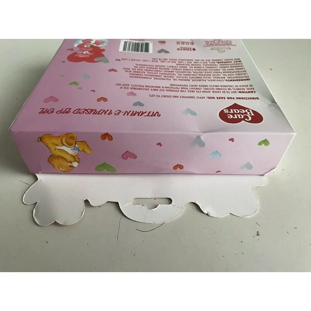 Set Of 4 Taste Beauty CARE BEARS Vitamin E Infused‎ Flavored Lip Oil Valentines